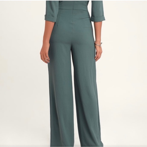NWT Lulu’s Glam Squad Wide Leg Jumpsuit - Picture 11 of 11